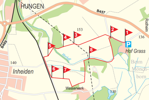 Circular Hiking Path Hof Grass - Tour D - Map